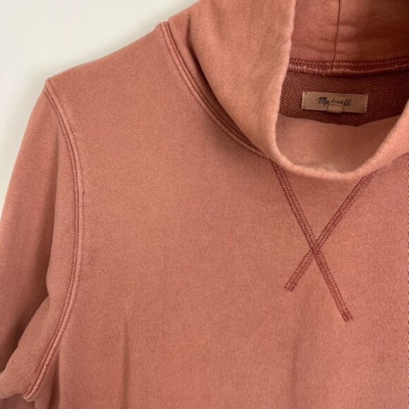 Madewell Coral Cowl Neck Sweatshirt - Picture 3 of 8